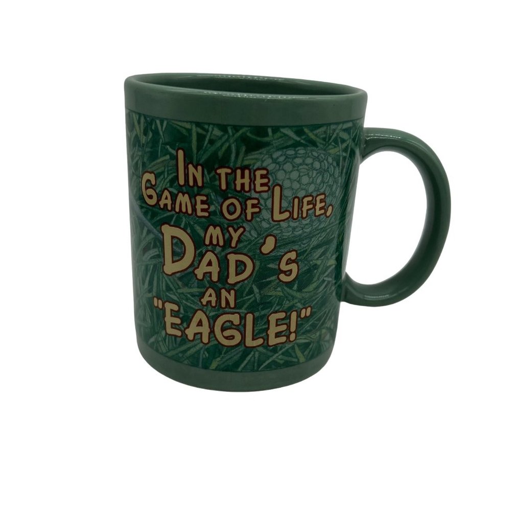 Stone Canyon Coffee Mug In The Game Of Life My Dad's A Eagle Golf Green 2001 Vtg